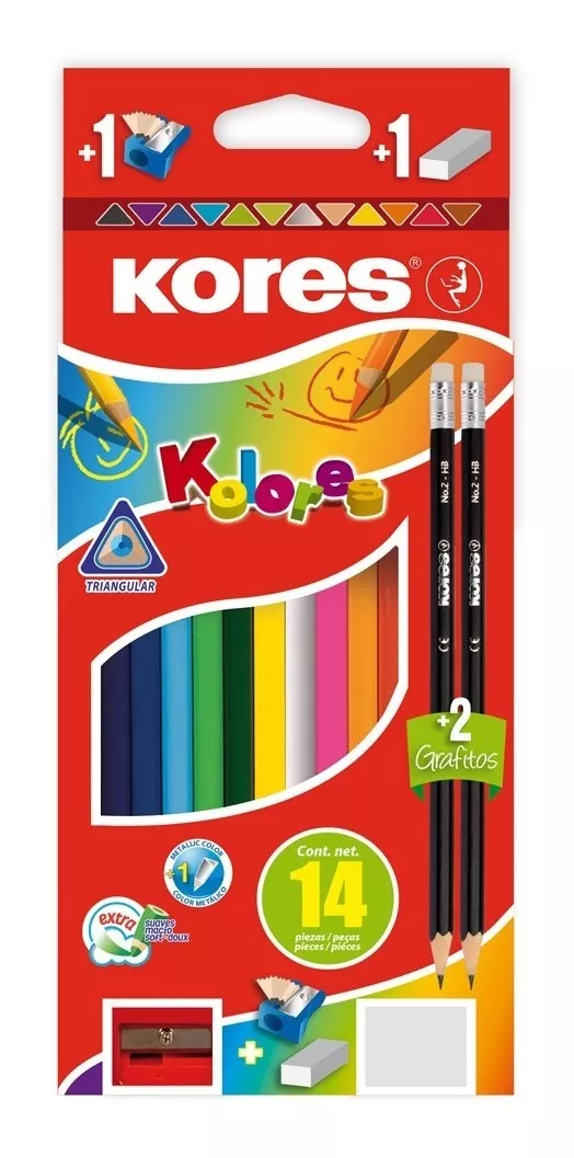 Colores Triangulares X12 Kores