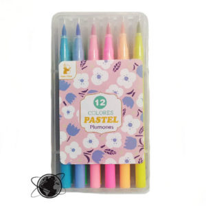 Plumón Pastel Punta Pincel  X12 Basiqunique