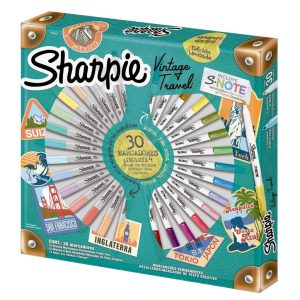Ruleta Marcadores Sharpie Vintage Travel CajaX 30 Edición Especial