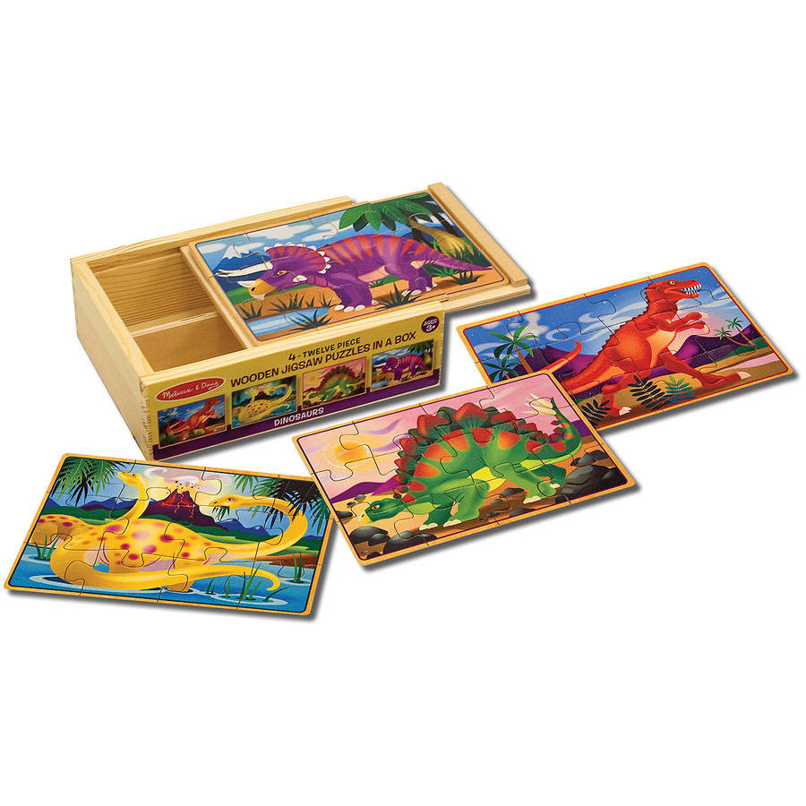 Rompecabezas Dinosaurion en Caja de Madera 4 en 1 - Imagen 2