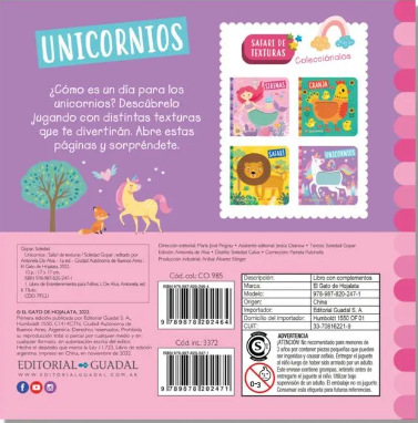 Libro Safari de Textura  Unicornios - Imagen 2