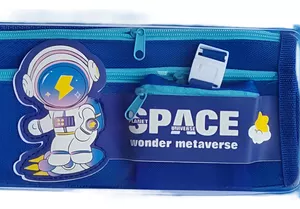 CARTUCHERA SPACE PLANET UNIVERSE AZUL