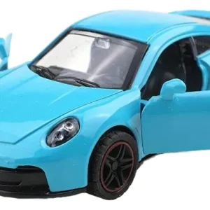 Coche Elegante A Escala Porsche Blue 911