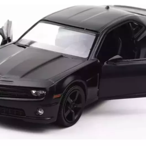 Carro A Escala Chevrolet Camaro Matte Black De Metal
