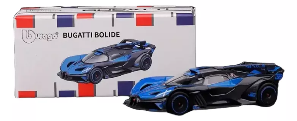 Bugatti Bolide Modelo Coche A Escala Azul